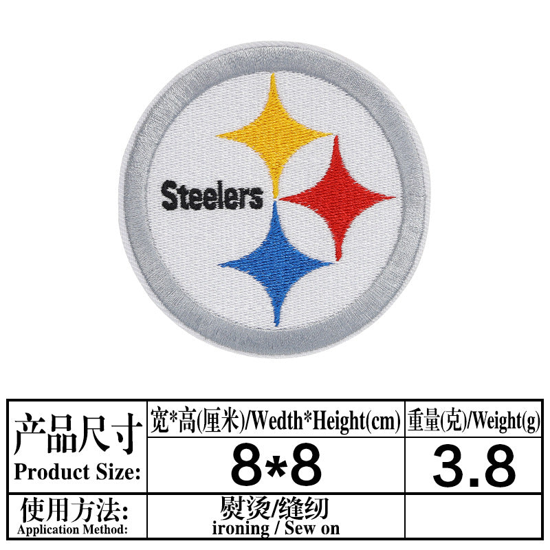 Wholesale embroidered cloth stickers cute cartoon patch five-pointed star puppy bag shoes decorative decals OLY Exclusive